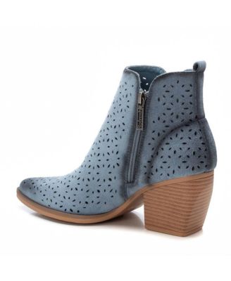 Refresh Women's Fashion Italian Western Booties with Side Zipper By Xti