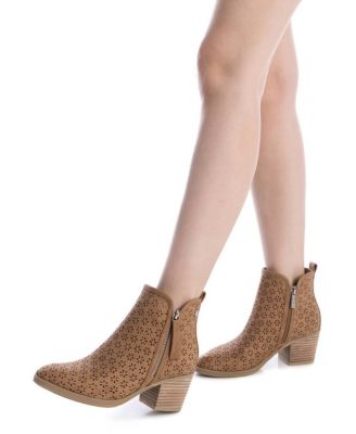Refresh Women's Fashion Booties with Side Zipper by Xti