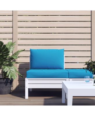 Pallet Cushions 2 pcs Light Blue Oxford Fabric