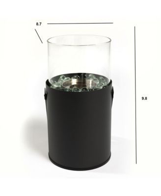 Black Ethanol Fire Pit, Tabletop Fire Pit, Mini Fire Pit, Portable Fireplace for Indoor & Garden for Dinner Parties, Home Decoration