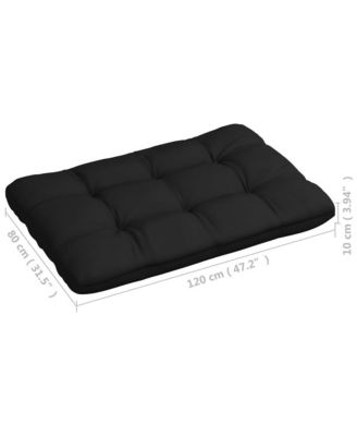 Pallet Sofa Cushions 7 pcs Black