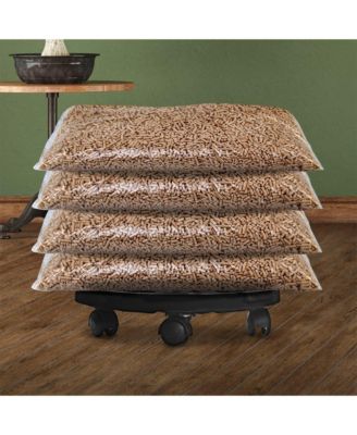 Plant Trolley with Wheels Diameter 11.8" Black 374.8 lb