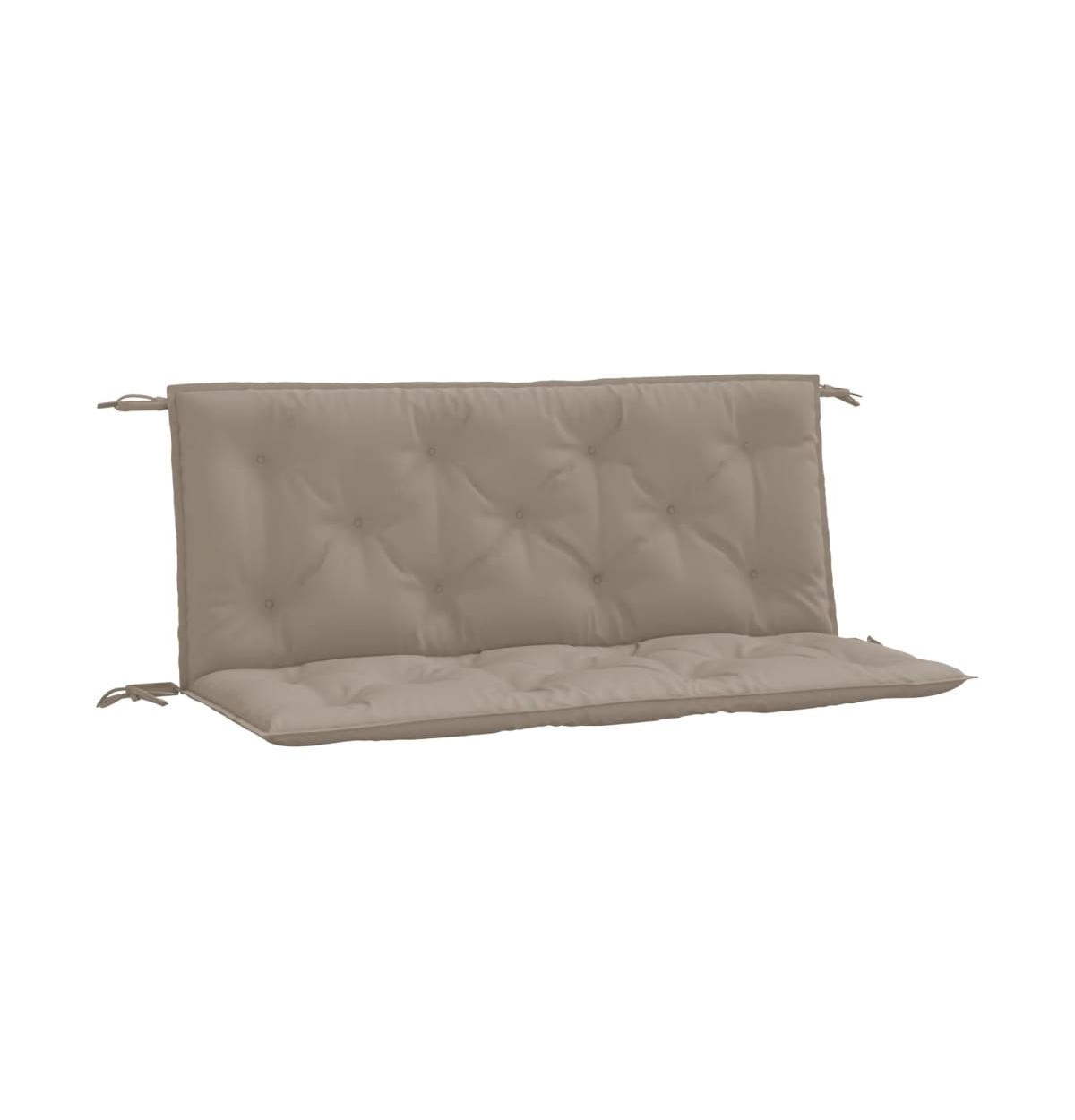 Garden Bench Cushions 2 pcs Taupe 47.2"x19.7"x2.8" Oxford Fabric - Taupe