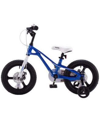 RoyalMg Galaxy Fleet 16" Children Kids Bicycle w/2 Disc Brakes, Training Wheels, and Kickstand, for Boys and Girls Ages 4 to 7, Blue