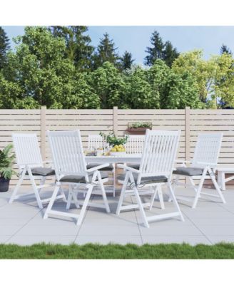 Chair Cushions 6 pcs Gray 15.7"x15.7"x2.8" Oxford Fabric