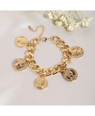 Coin Charm Bracelet