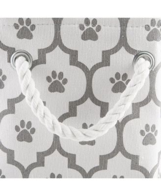 Bone Dry Collapsible Pet Storage Bin Lattice Paw Print
