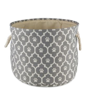 Collapsible Pet Storage Bin Lattice Paw Print