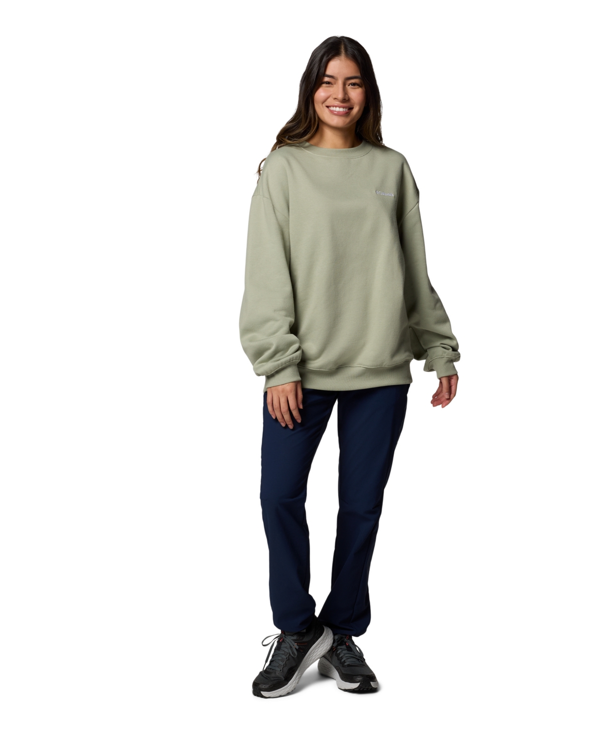 Columbia Plus Size Aldermore Crewneck Top In Safari