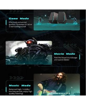 G1500 Computer Speakers, Hecate Gaming Speakers with RGB, Bluetooth 5.3, Black