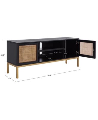 Zadie 1 Shelf Rattan Media Stand