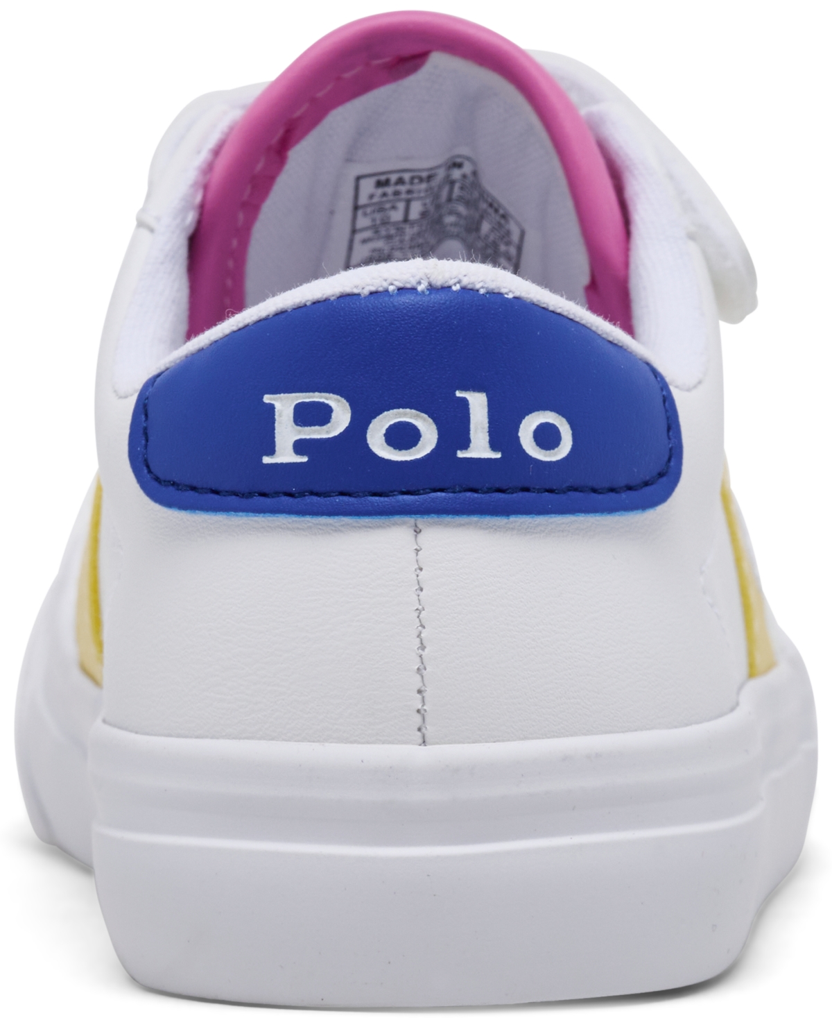 Polo Ralph Lauren Toddler Girls Ryley Fastening Strap Casual Sneakers From Finish Line In Multi