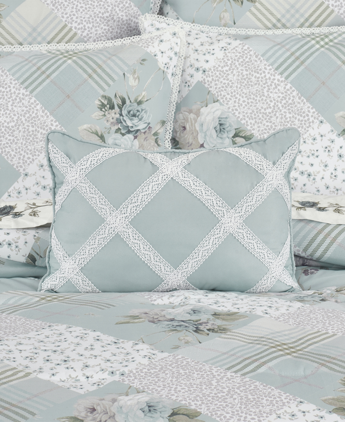 Royal Court Bungalow Boudoir Decorative Pillow, 13" X 19" In Spa