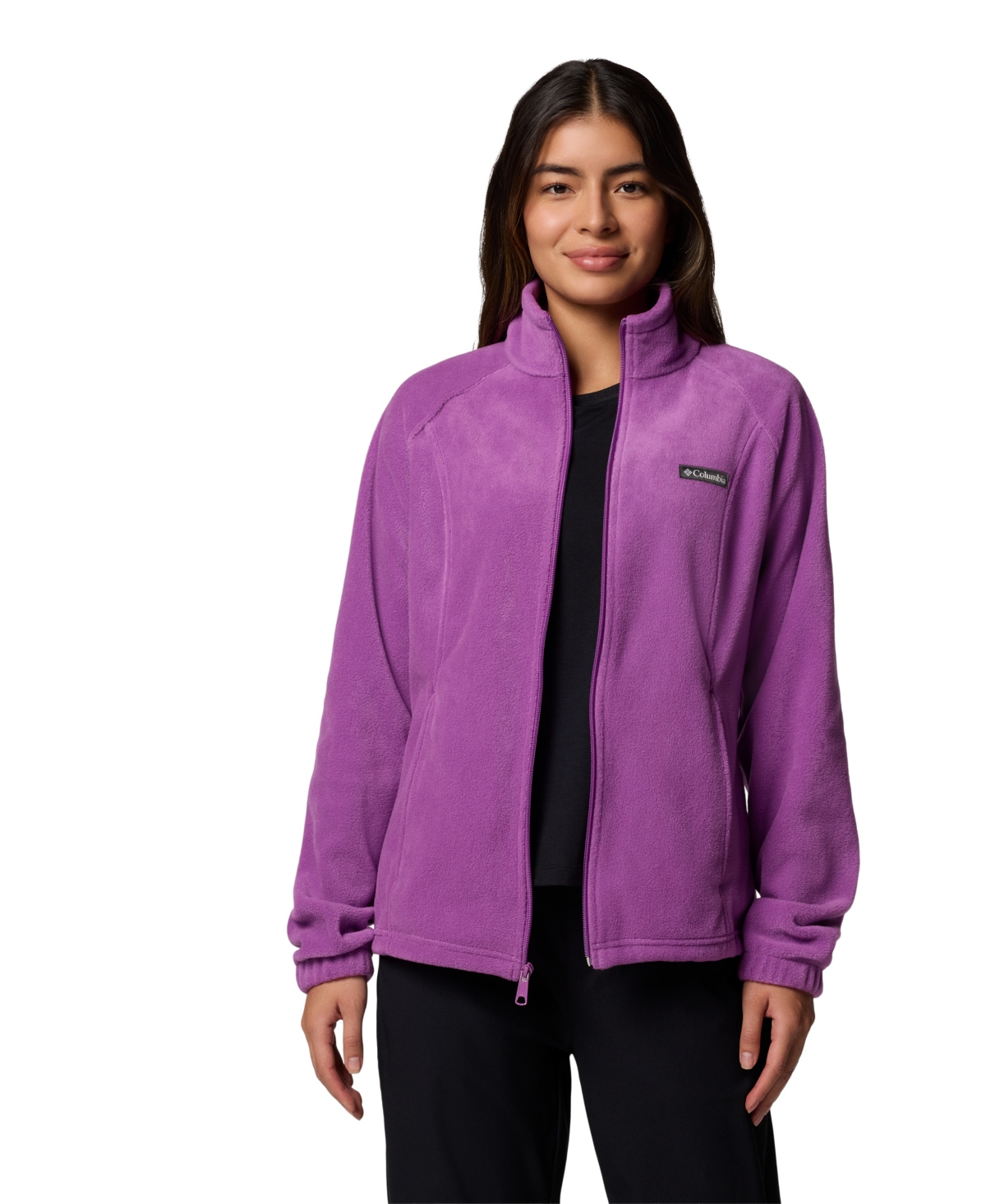 Shop Columbia Women's Benton Springs Fleece Jacket, Xs-3x In Razzle