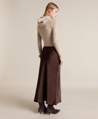 Women's Ribbed Hooded Sweater