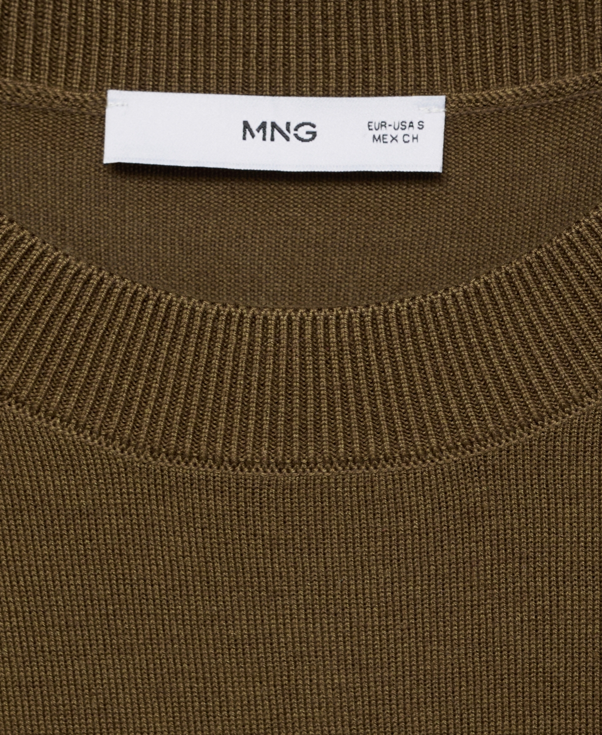 Shop Mango Women's Silk Blend Knitted Sweater In Khaki