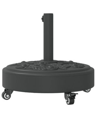 Parasol Base with Wheels for  1.5"/1.9" Poles 59.5 lb Round