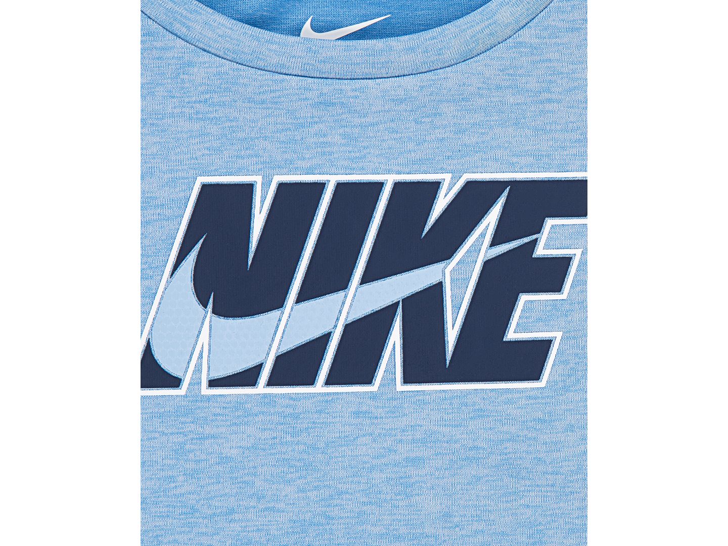 Детский комплект Nike для малыша: футболка с логотипом и шорты, 2 предмета, цвет: Полуночный тёмно-синий — фото 6