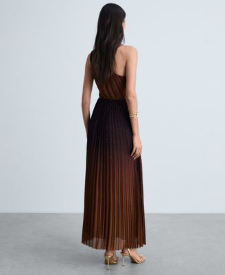 mango ombre pleated dress MANGO Pleated Ombr Dress