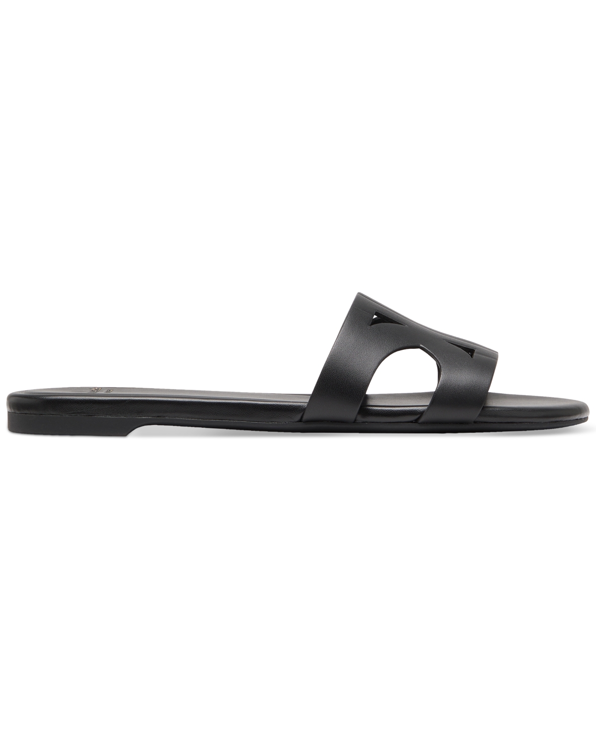 Kate Spade New York Duo Smooth Leather Slide Sandal In Black