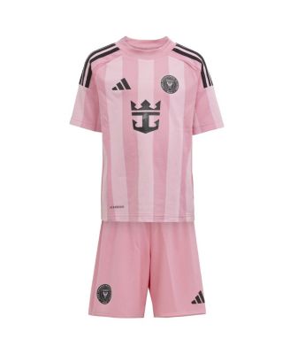 Toddler Lionel Messi Light Pink Inter Miami CF 2025 Euforia Mini Kit Jersey