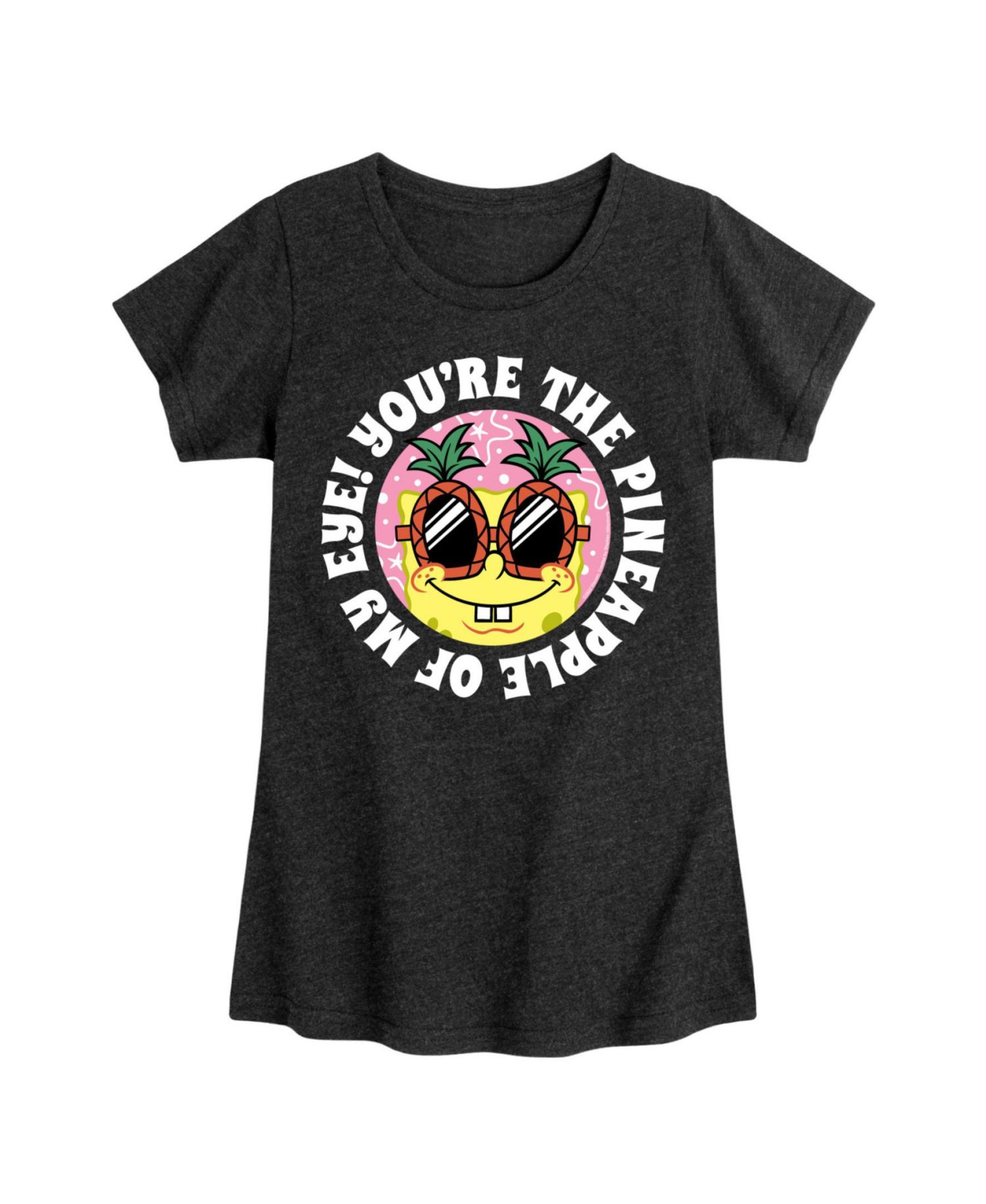 Big Girls Pineapple Of My Eyes Graphic Short Sleeve T-Shirt