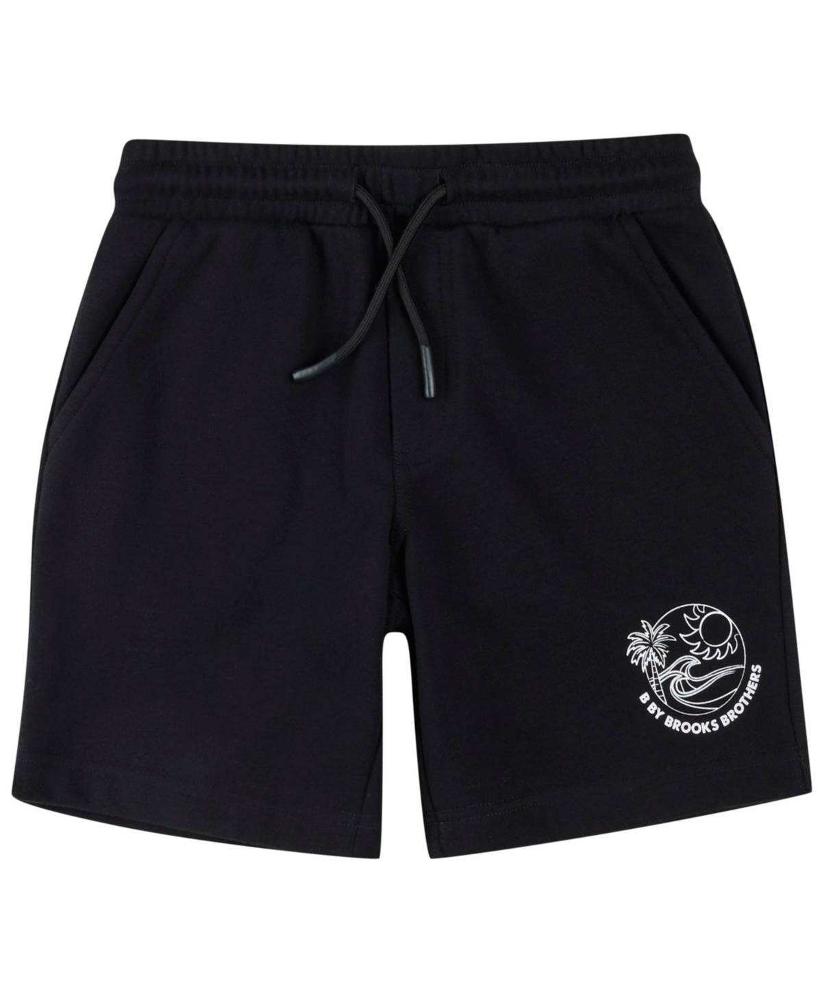 Brooks Brothers Big Boys French Terry Shorts In Black