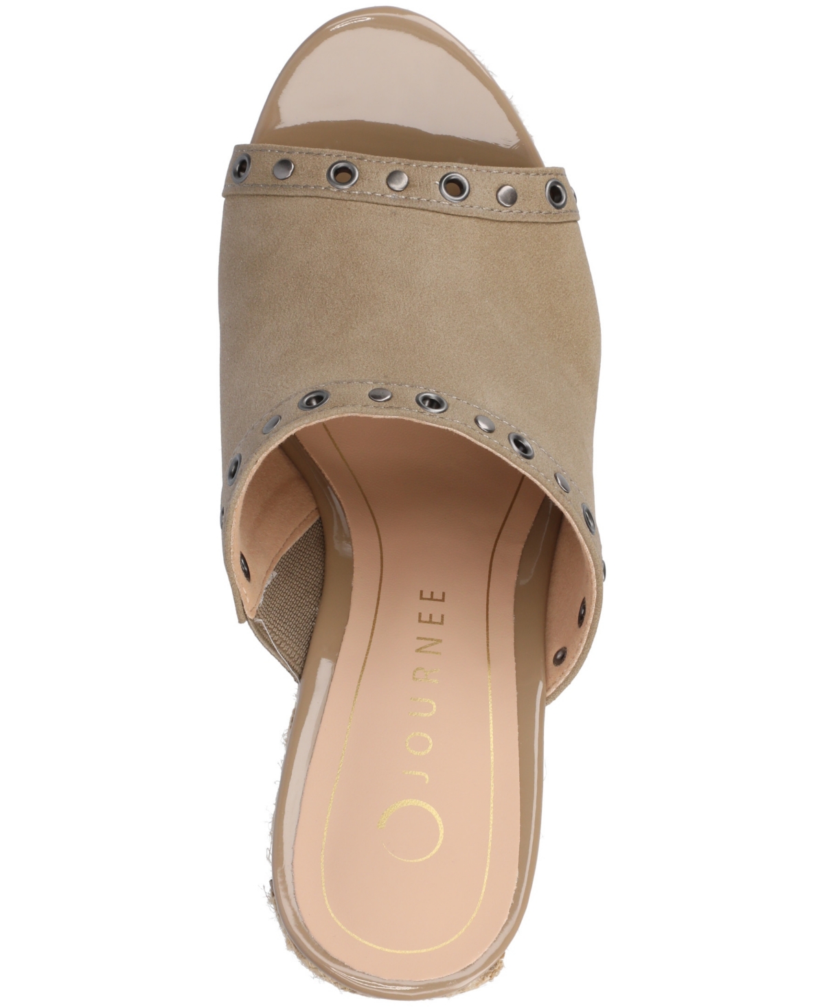 Shop Journee Collection Women's Yari Platform Espadrille Wedge Sandals In Taupe