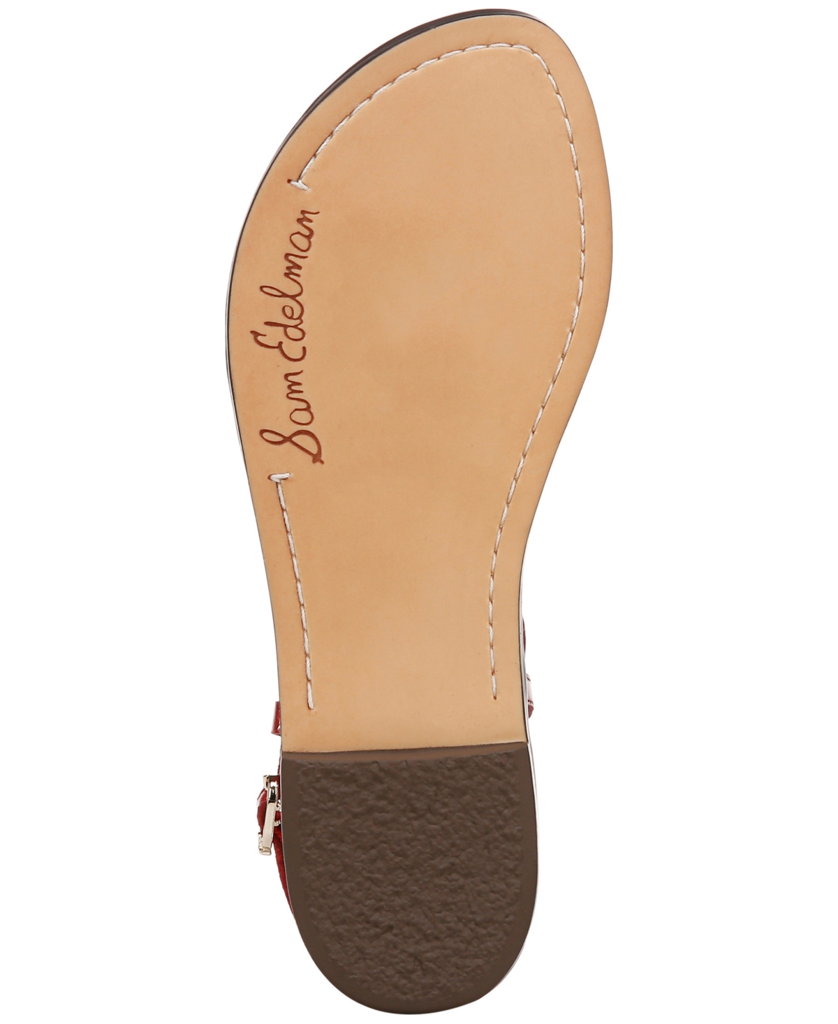 Sam Edelman Gigi Thong Sandal Summer Red Leather In Summer Red