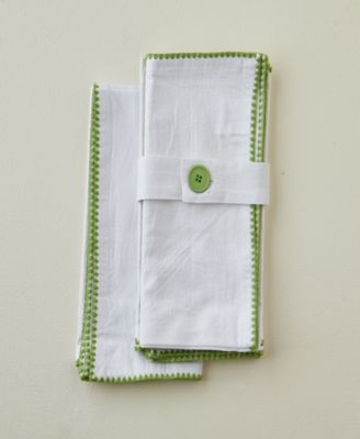 Embroidered Edge Napkins, Set of 4