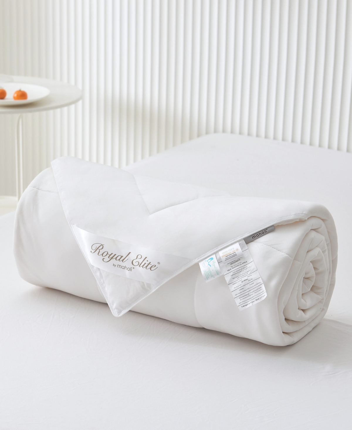 Royal Elite Luxurious Cooling Viscose Comforter, Queen In White