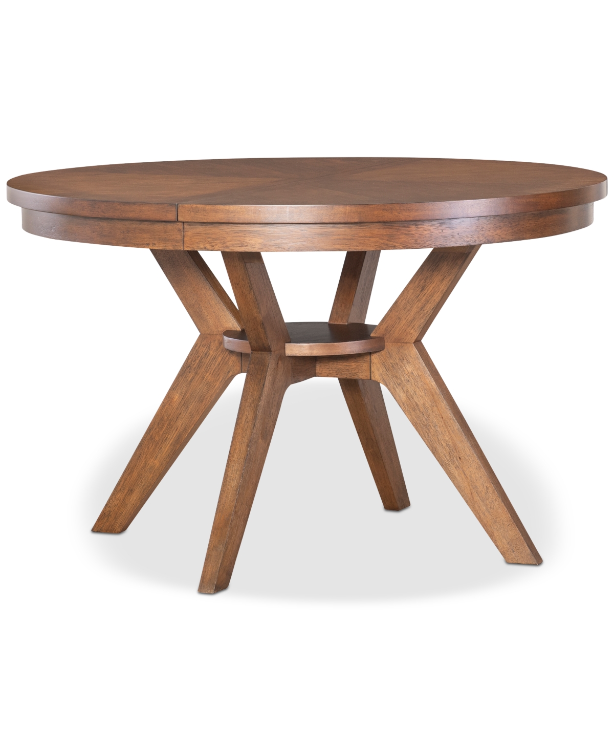 Macy's Greystone Ii 5-pc. Dining Set (round Table & 4 Chairs) In Brown