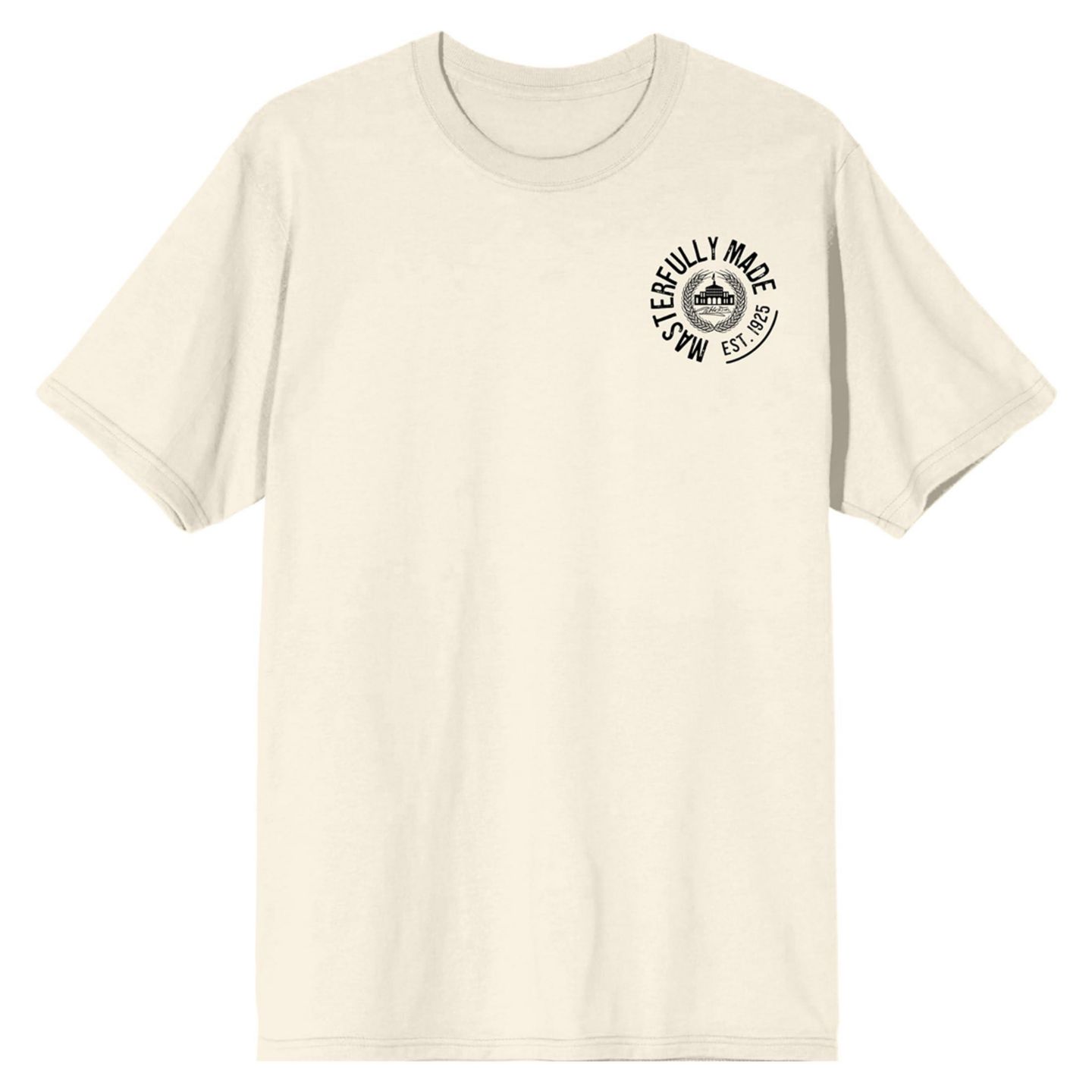 Мужская футболка Modelo Pablo Dier Signature Crew Neck Short Sleeve Natural T-shirt -XL, цвет: Молочно-белый — фото 4