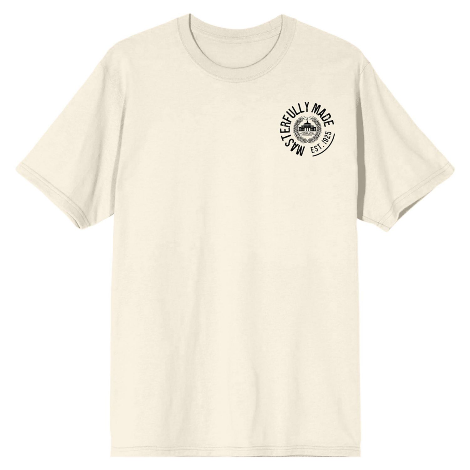 Men's Pablo Dier Signature Crew Neck Short Sleeve Natural T-shirt -XL
