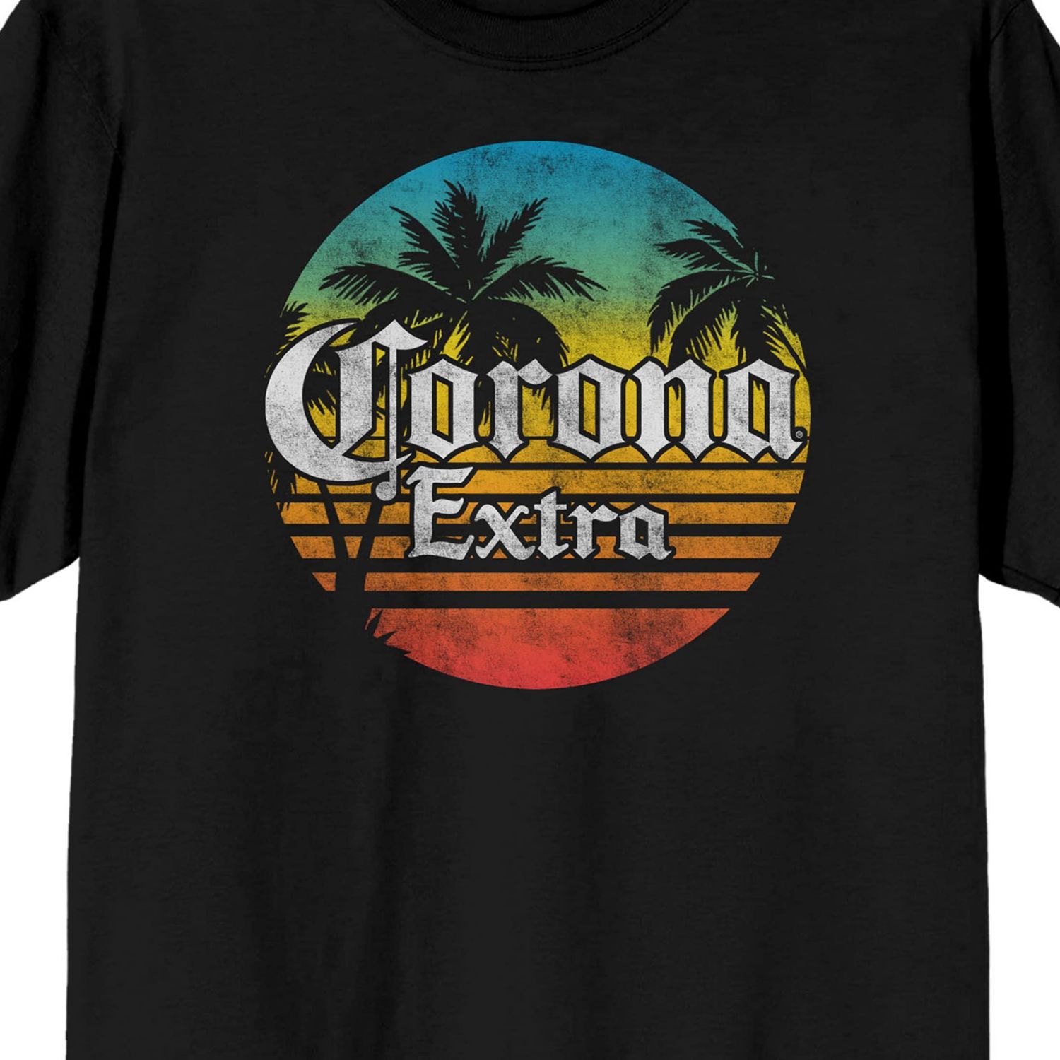 Men's Logo Gradient Black T-Shirt-Small