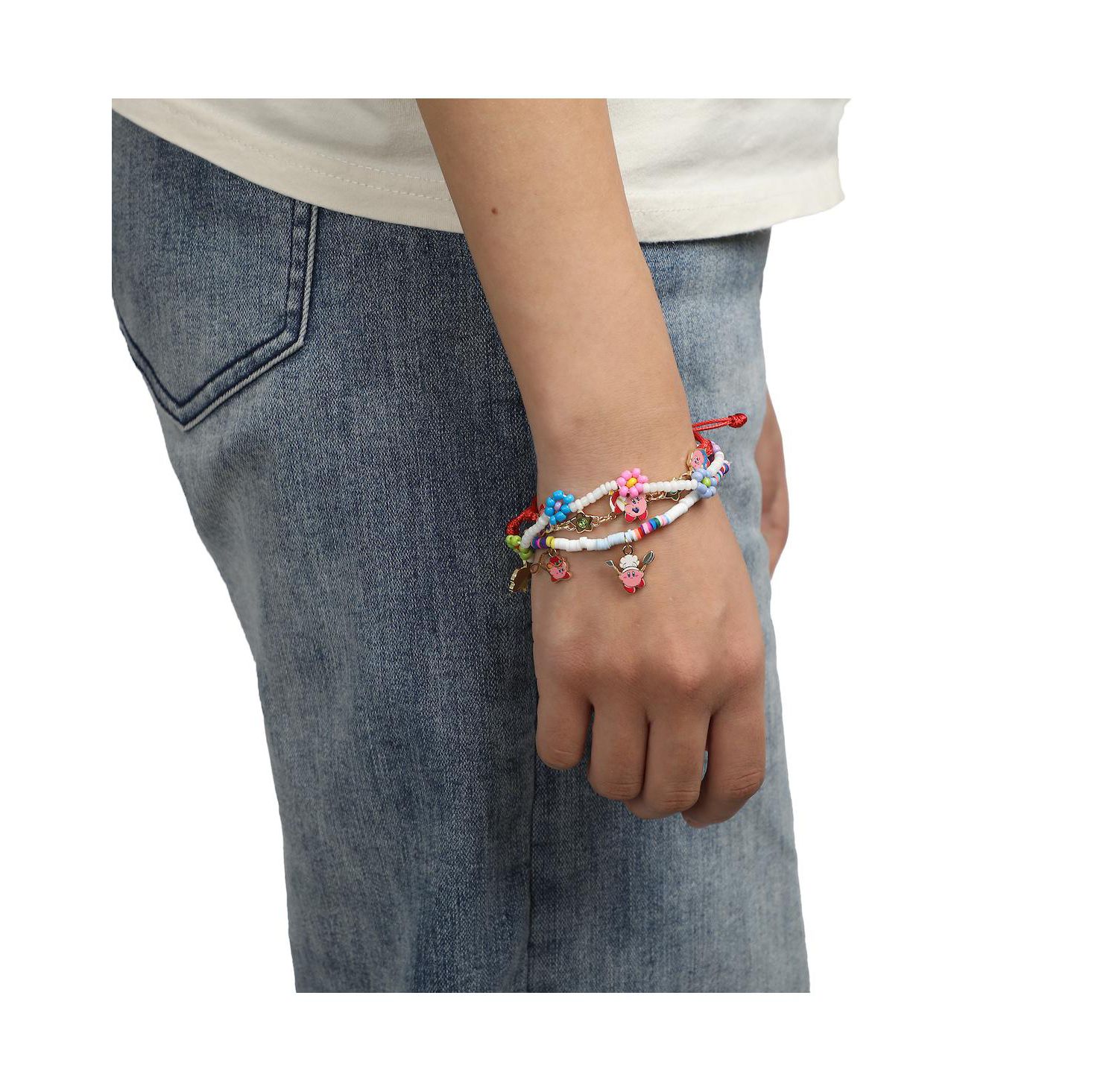 Kirby Copy Abilities 3-Pack Multi-Charmed Bracelet