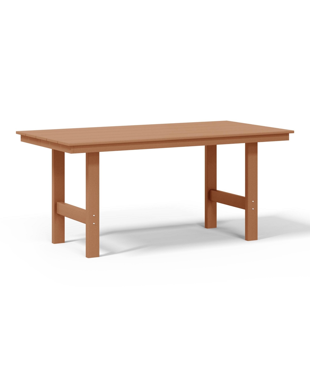 6-Piece Outdoor Hdpe Patio Dining Table Set with Bench