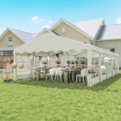 16.5' x 33' Party Tent Canopy with Removable Sidewalls,