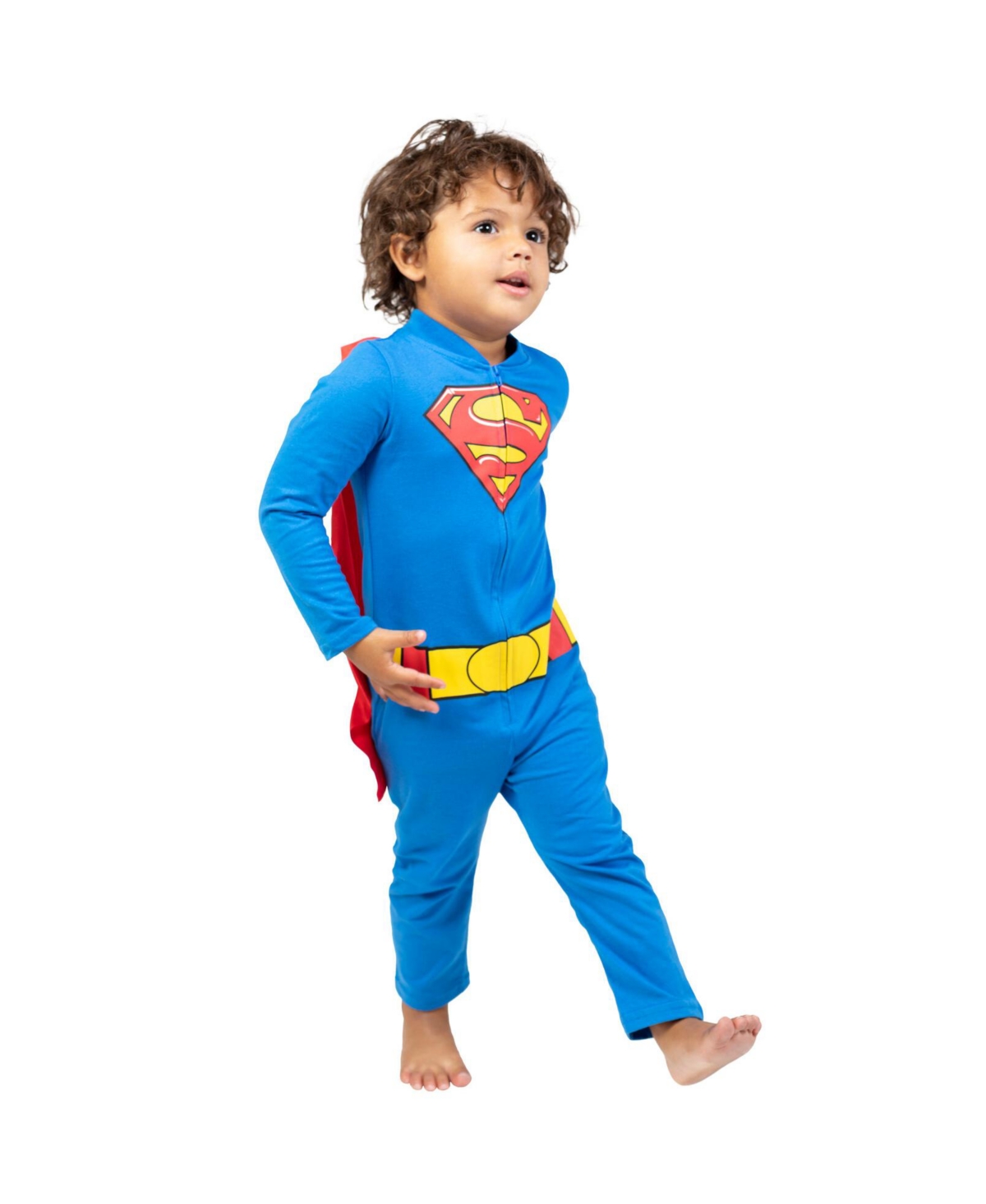 Dc Comics Justice League Zip Up Costume Coverall and Cape