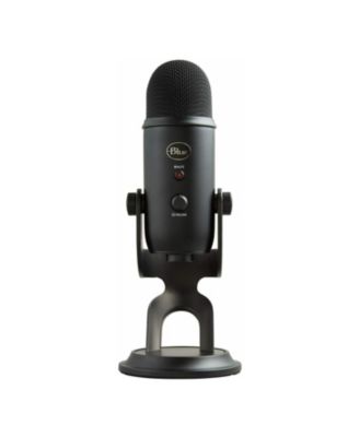 Yeti USB Microphone (Blackout) with Boom Arm & Mount Bundle