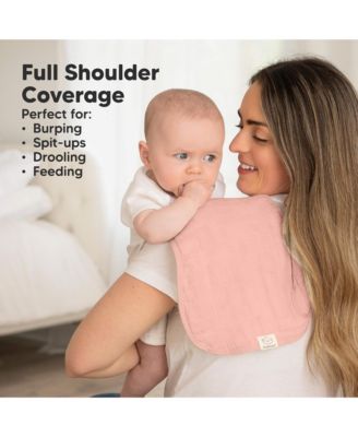 5pk Softe Muslin Burp Cloths for Baby Girls and Boys, Organic Burping Cloths for Babies, Baby Burp Clothes