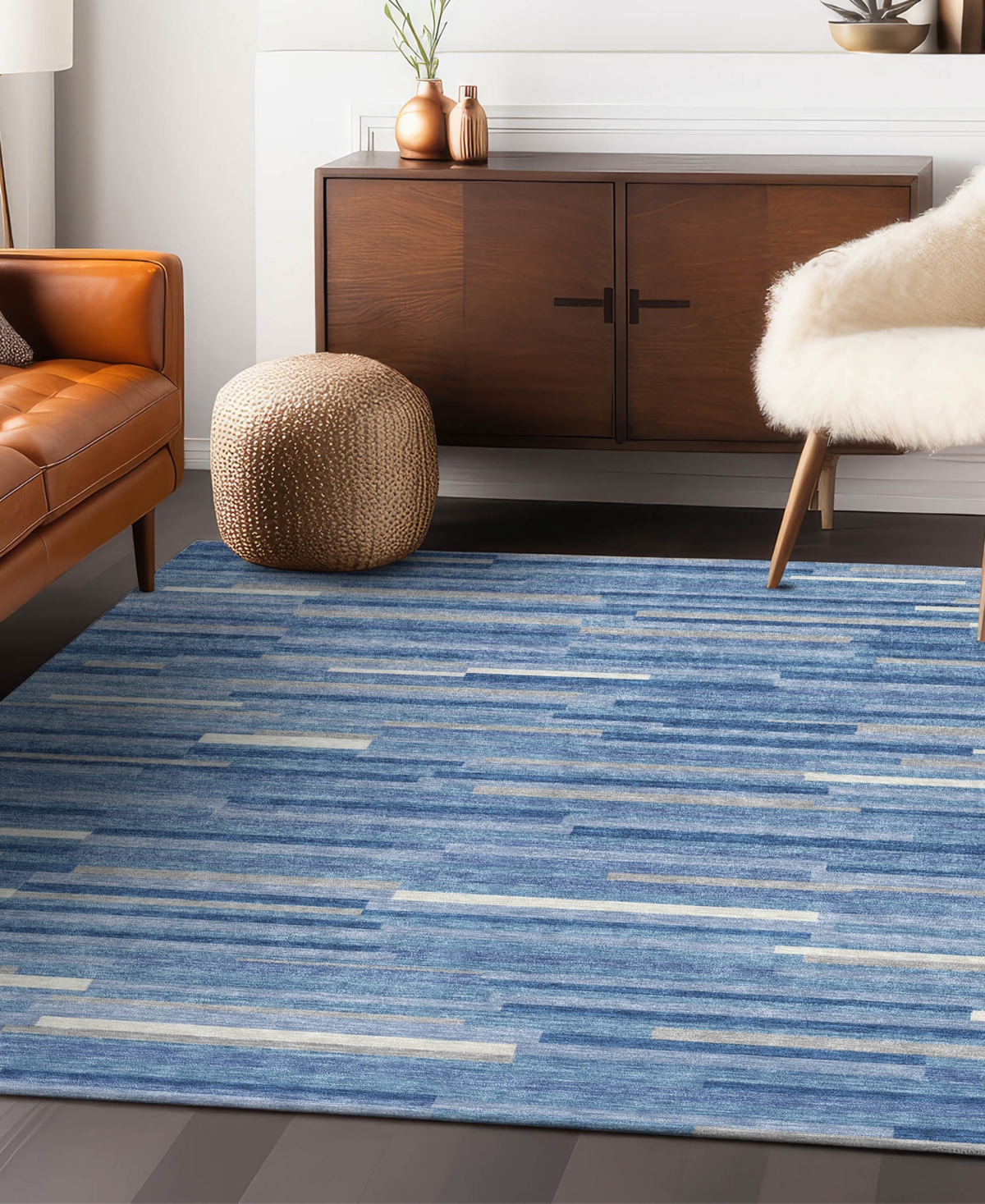 Addison Chantille Acn894 3'x5' Area Rug In Mist
