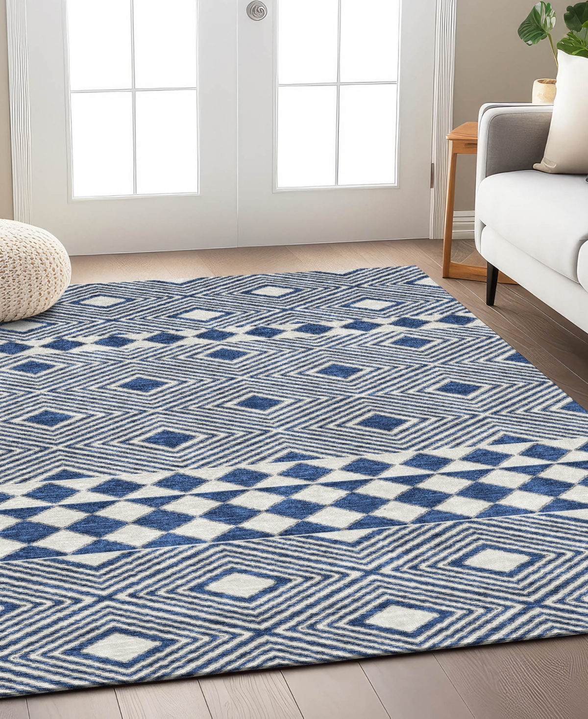 Addison Chantille Acn898 10'x14' Area Rug In Navy