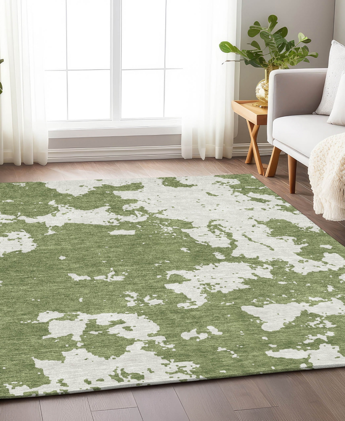 Addison Chantille Acn897 8'x10' Area Rug In Green