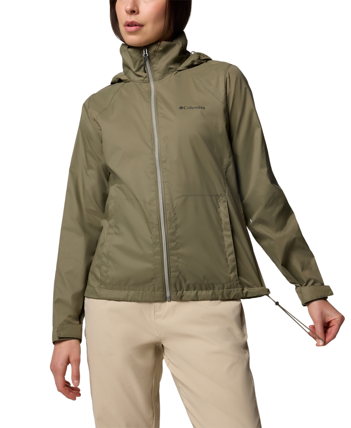 COLUMBIA WOMEN'S SWITCHBACK IV HOODED PACKABLE JACKET 