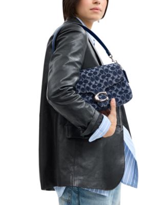 Soft Tabby Small Shoulder Bag in Signature Denim 