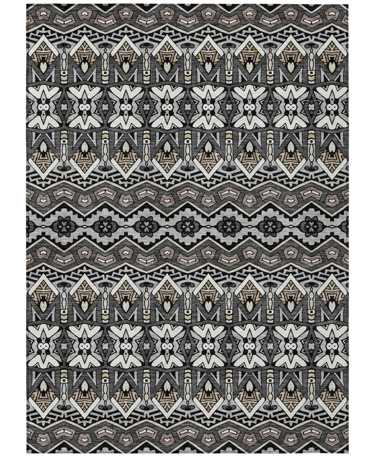 Addison Chantille Acn909 9'x12' Area Rug In Charcoal