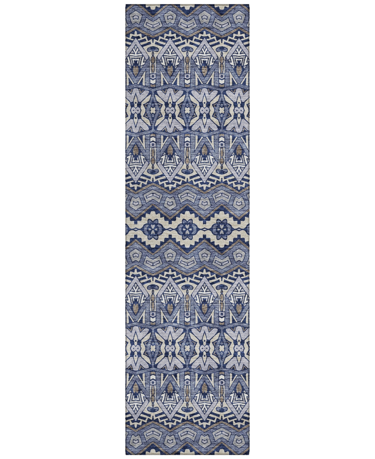 Addison Chantille Acn909 2'3"x7'6" Runner Area Rug In Denim