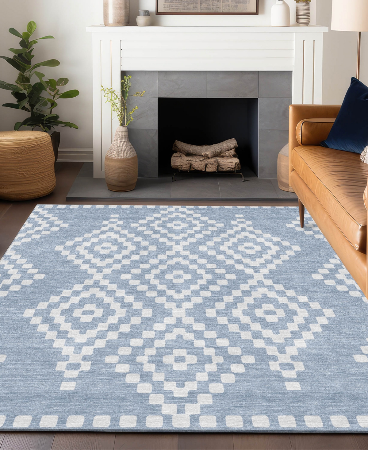 Shop Addison Chantille Acn891 5'x7'6 Area Rug In Denim