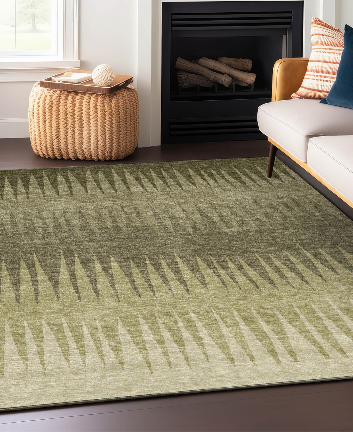 Addison Chantille Acn886 8'x10' Area Rug In Green